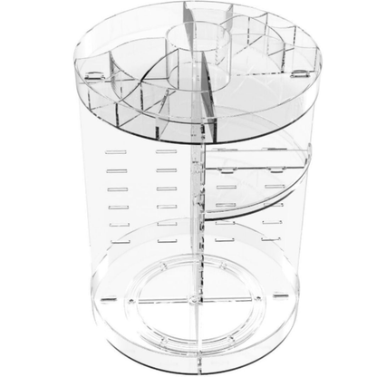 360° Rotating Makeup Organizer – Adjustable Layer Cosmetic Storage Stand with Large Capacity