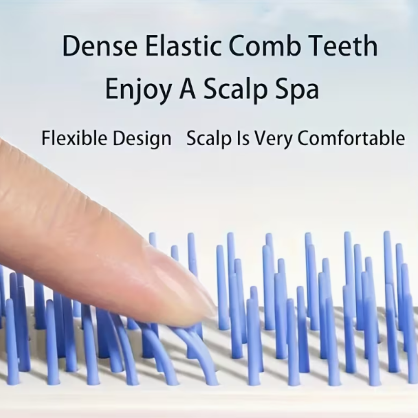 One-Push Hair Brush with Retractable Bristles – Anti-Static Detangler for Wet & Dry Hair (Random color-Pack of 1)