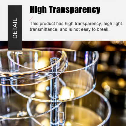 4-Layer Rotating Jewellery Box – Multi-Tier Organizer for Rings, Earrings, Bracelets & Accessories